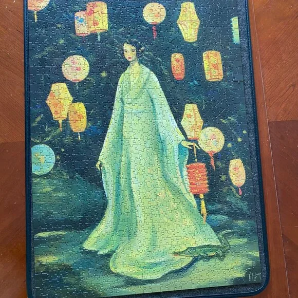 New York Puzzle Co Lantern Garden 1000 pc Puzzle - Picture 2 of 2